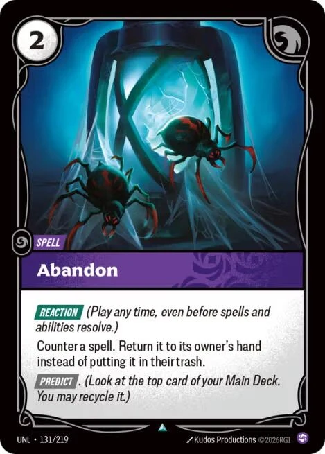 Abandon (131/219) (UNL)