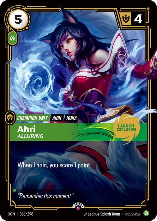 Ahri - Alluring (Launch Exclusive) (066/298) (PR)
