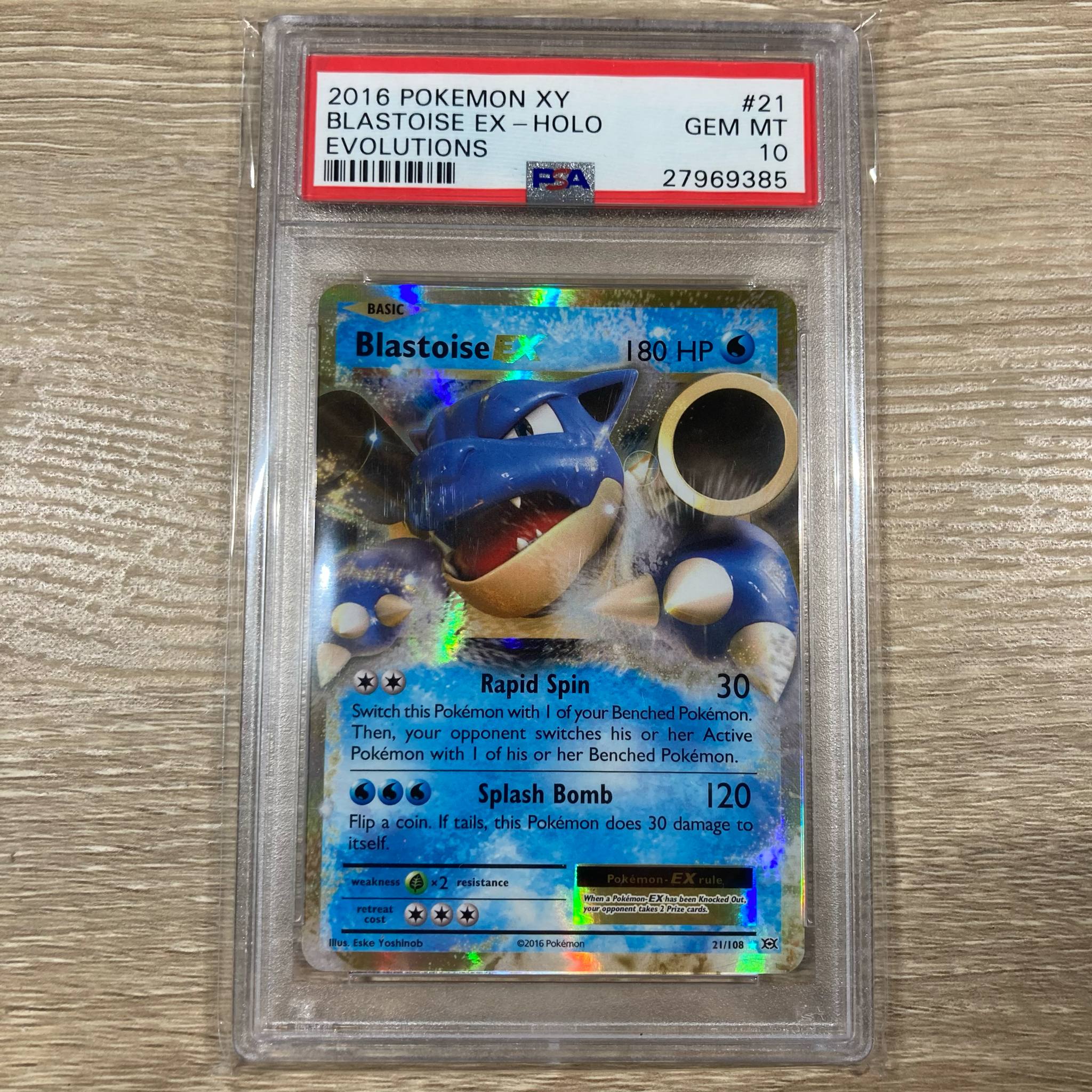 Blastoise EX (21/108) [XY: Evolutions] PSA 10 (27969385) Graded Card