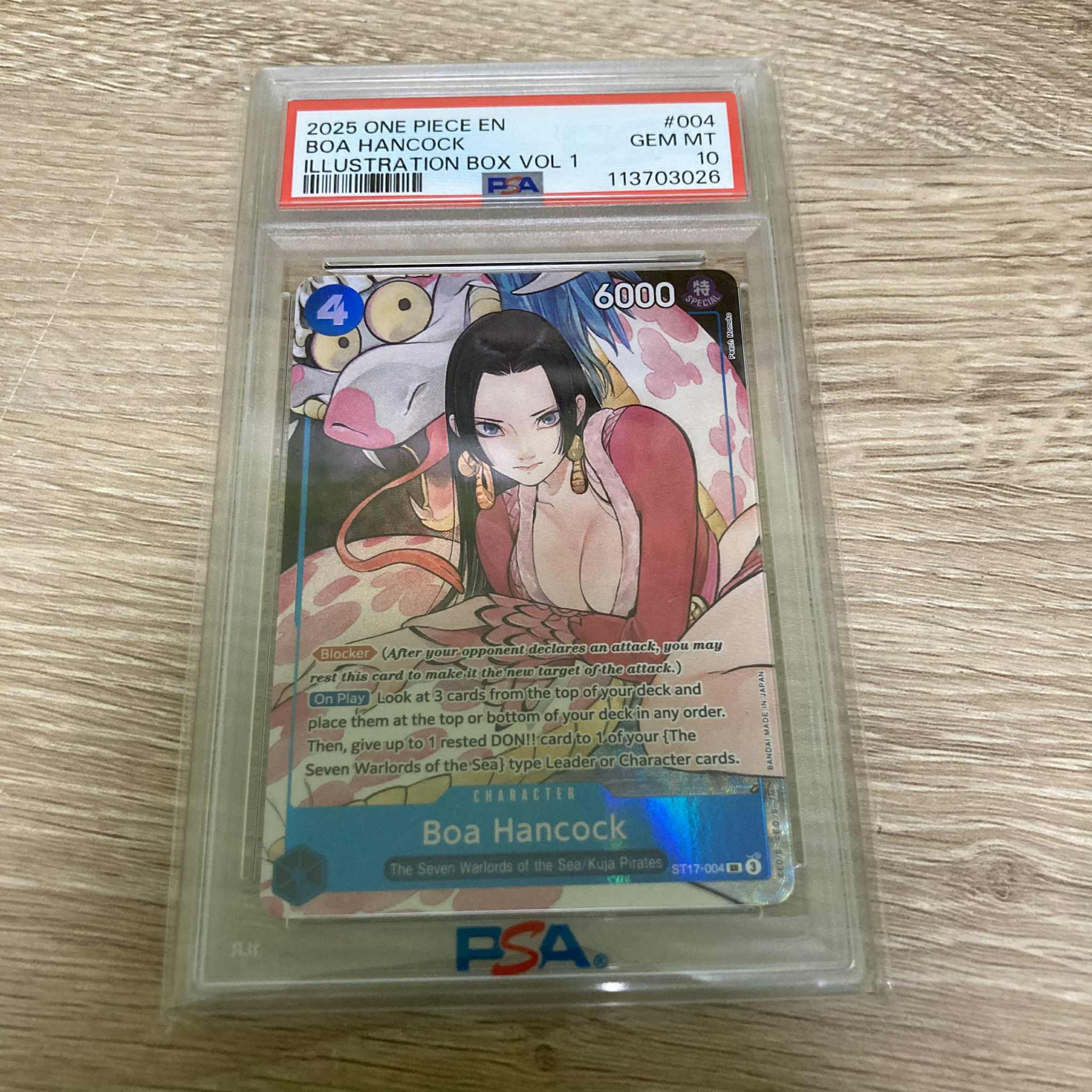 Boa Hancock (Illustration Box Vol.2) [One Piece Promotion Cards] PSA 10 (113703026) Graded Card