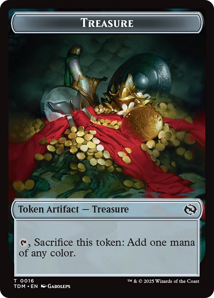 Experience // Treasure Double-Sided Token [Tarkir: Dragonstorm Commander Tokens] - Image 2