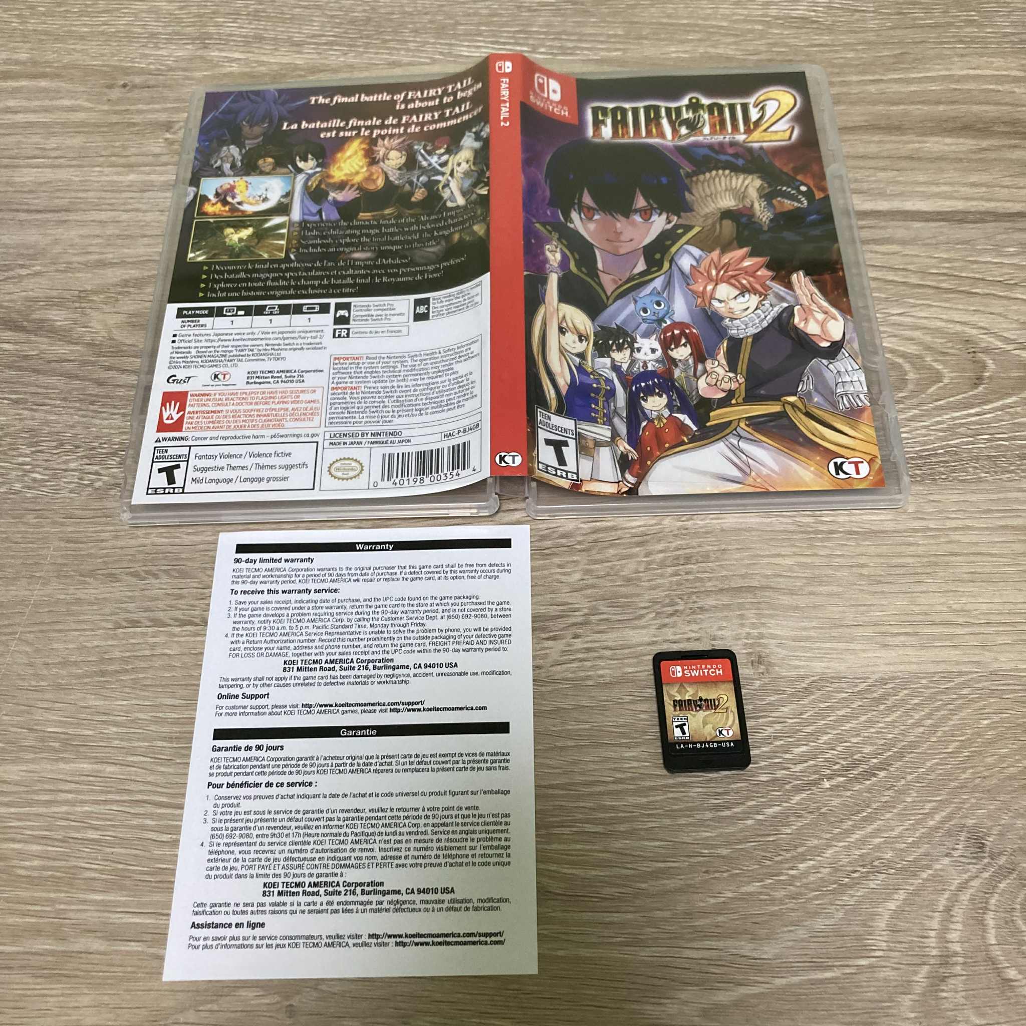 Fairy Tail 2 Nintendo Switch
