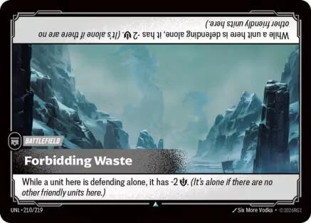 Forbidding Waste (210/219) (UNL)