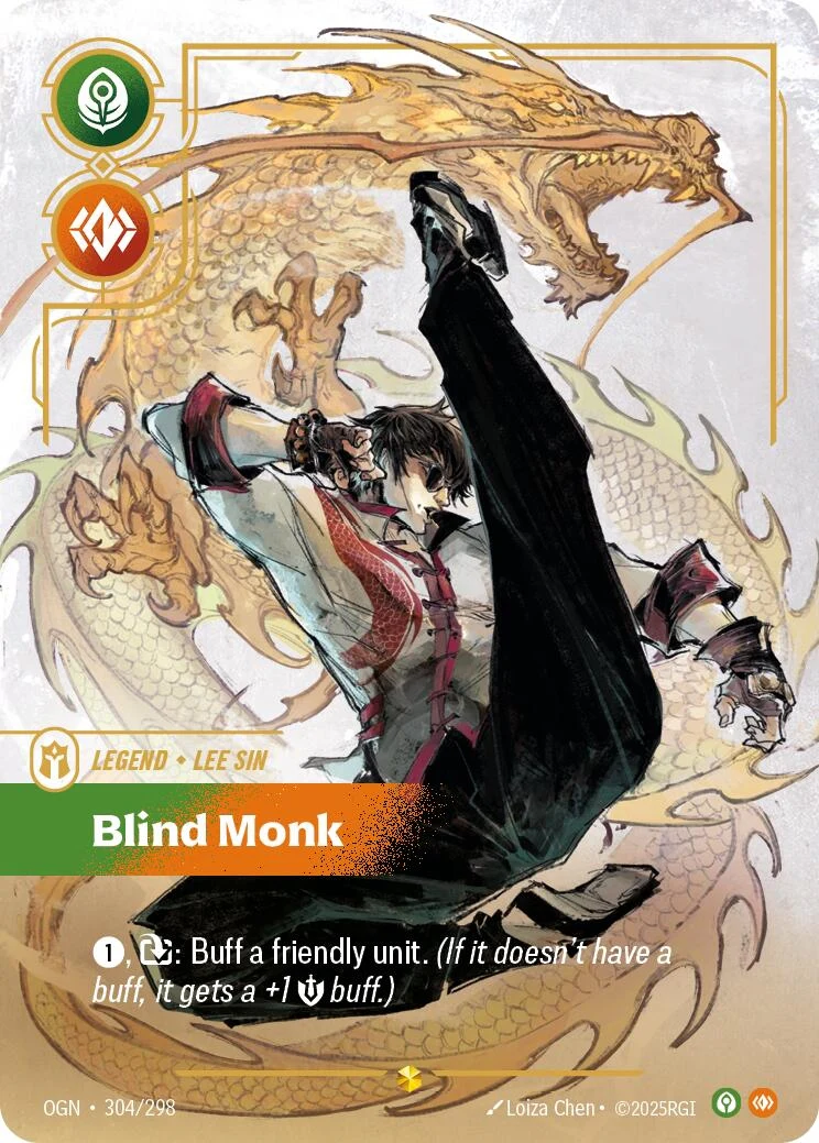 Lee Sin - Blind Monk (Overnumbered) (304/298) (OGN)
