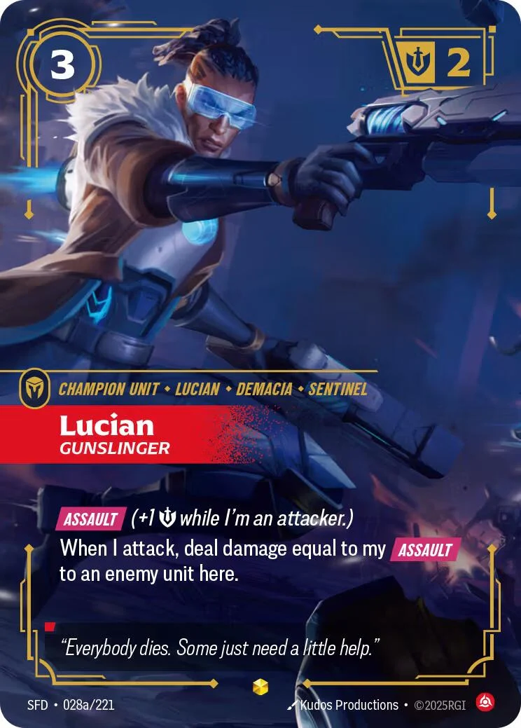 Lucian - Gunslinger (Alternate Art) (028a/221)