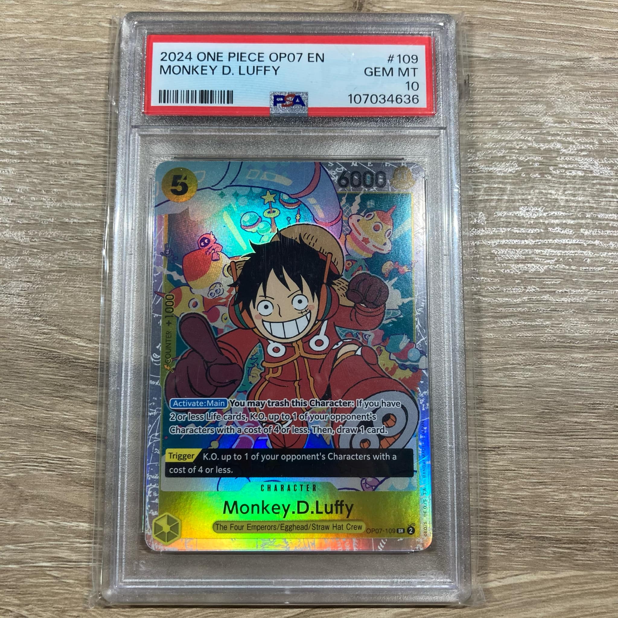 Monkey.D.Luffy (109) [500 Years in the Future] PSA 10 (107034636) Graded Card