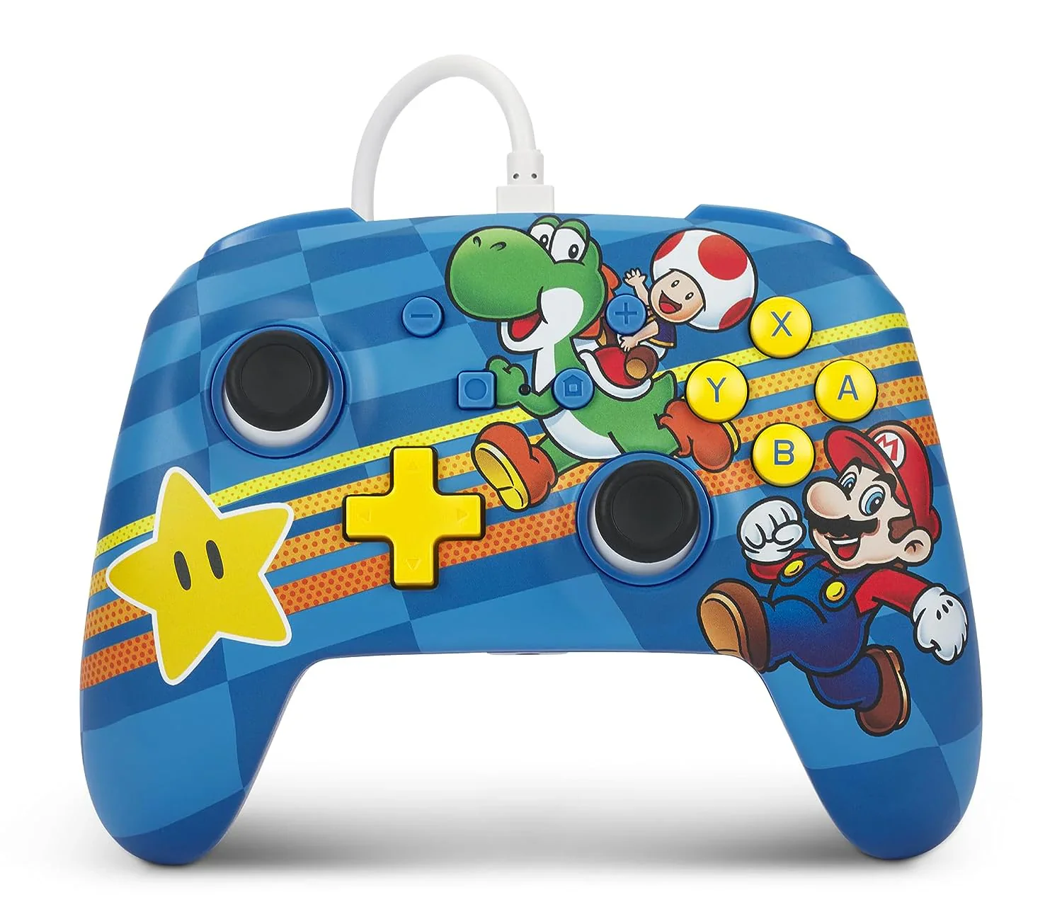 NSW - POWER A ENHANCED WIRED CONTROLLER SUPER MARIO MUSHROOM KINGDOM FRIENDS