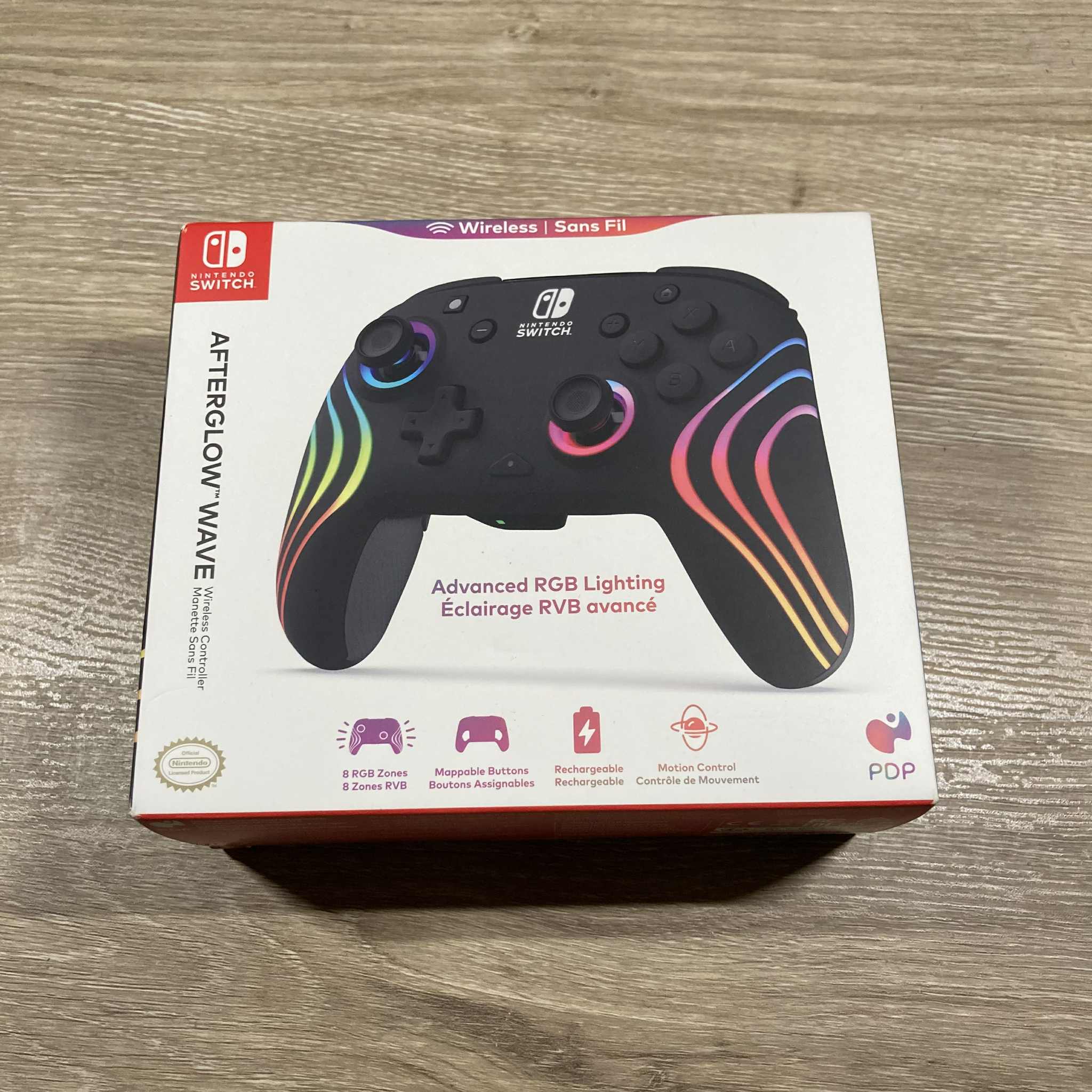 PDP Afterglow Wave Wireless Controller Nintendo Switch
