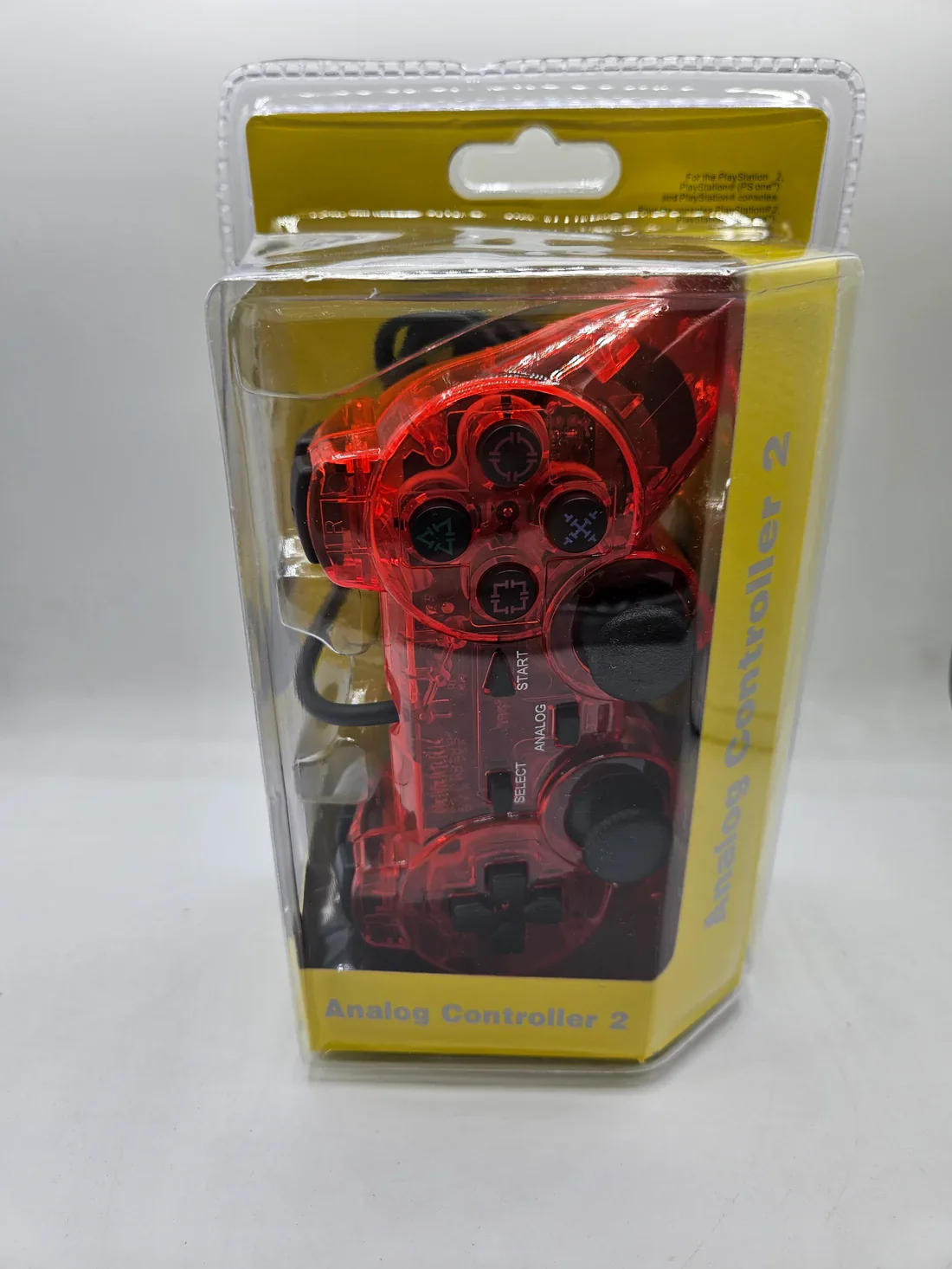 PS2 - ANALOG CONTROLLER 2 TRANSPARENT RED