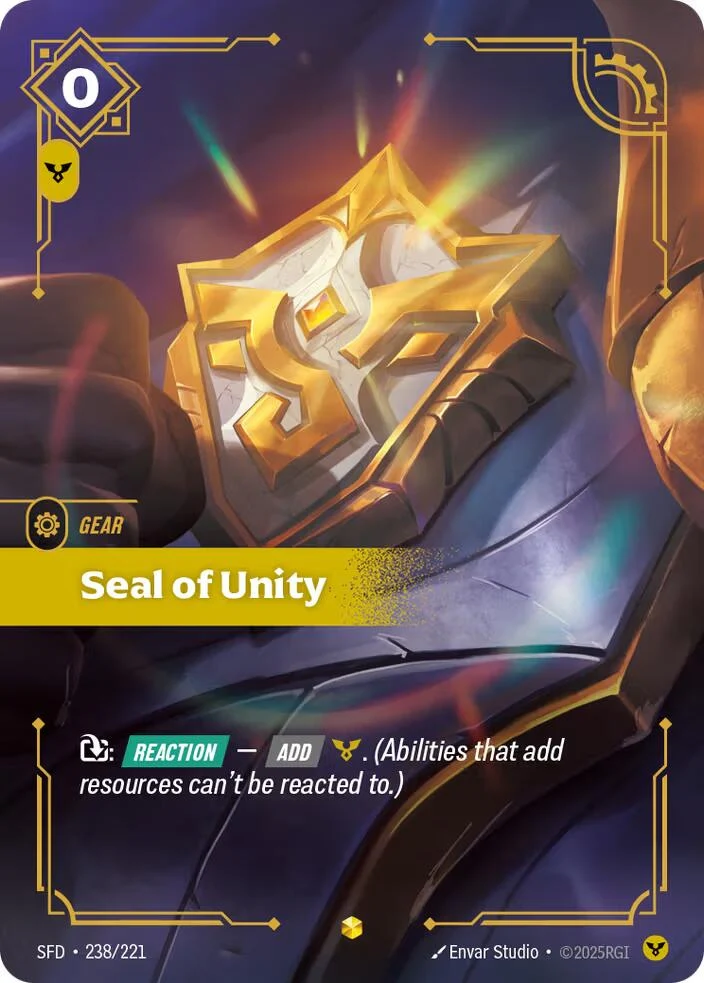 Seal of Unity (Overnumbered) (238/221)
