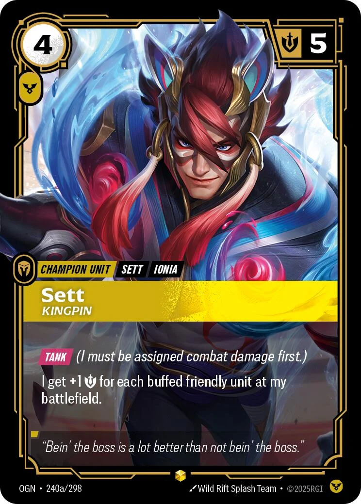 Sett - Kingpin (Alternate Art) (240a/298) (OGN)