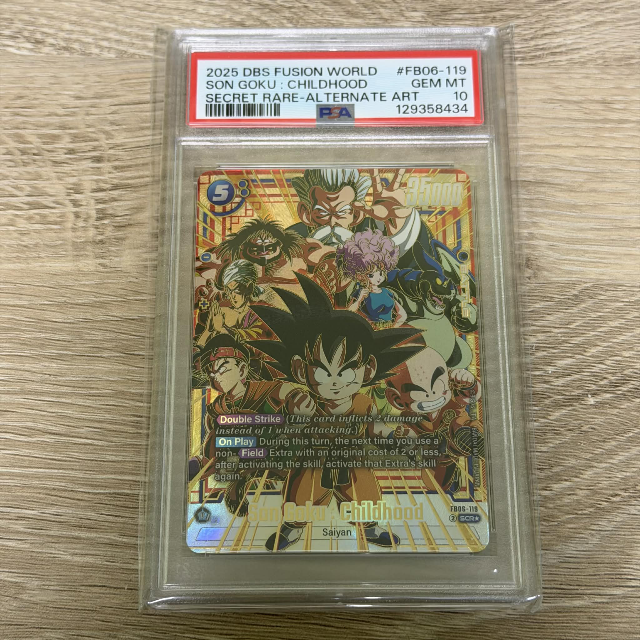 Son Goku : Childhood - FB06-119 (Super Alternate Art) - Rivals Clash (FB06) PSA 10 (129358434) Graded Card