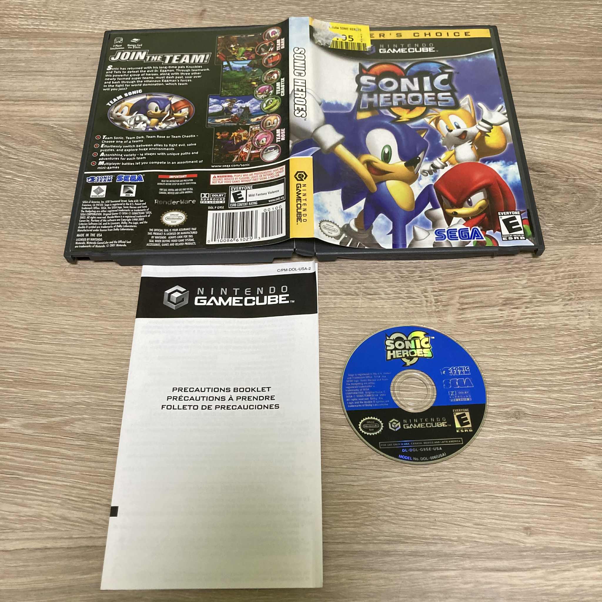 Sonic Heroes [Player's Choice] Gamecube