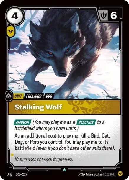 Stalking Wolf (166/219) (UNL)