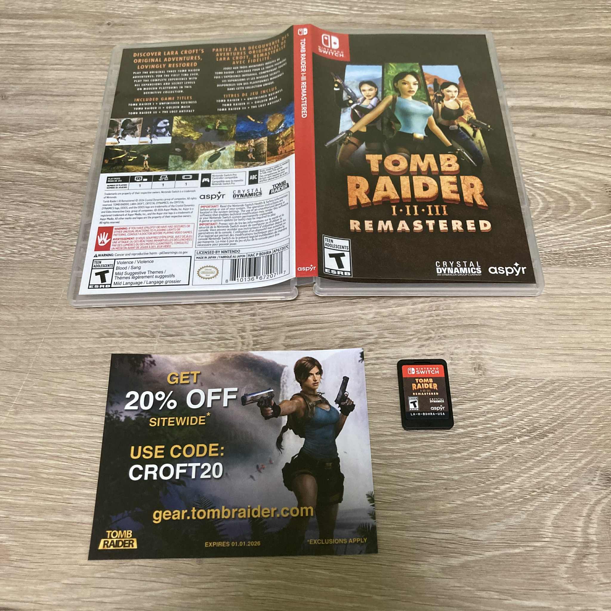 Tomb Raider I-III Remastered Nintendo Switch