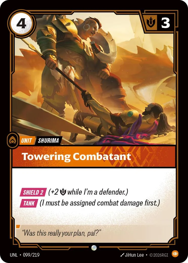 Towering Combatant (099/219) (UNL)
