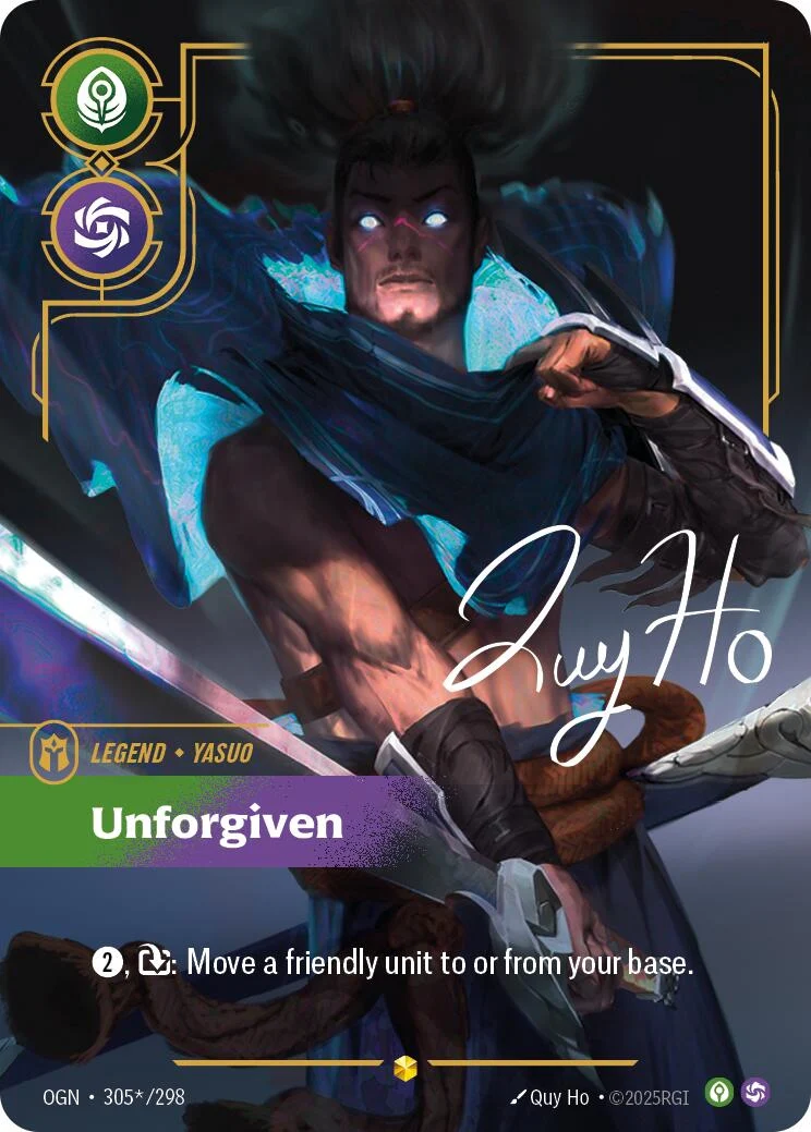 Yasuo - Unforgiven (Signature) (305*/298) (OGN)