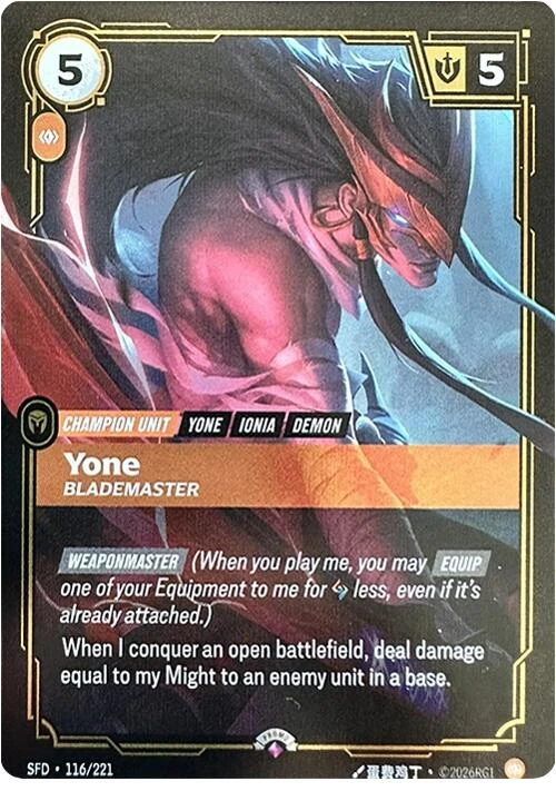 Yone - Blademaster (116/221) (OPP)