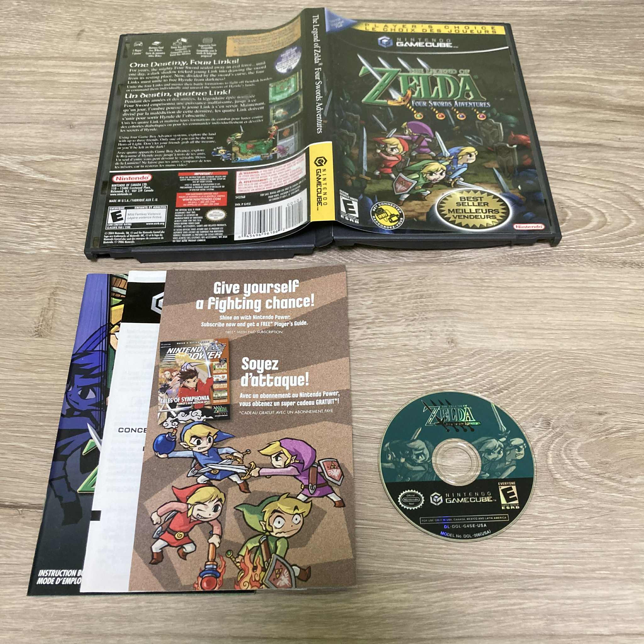 Zelda Four Swords Adventures [Player's Choice] Gamecube