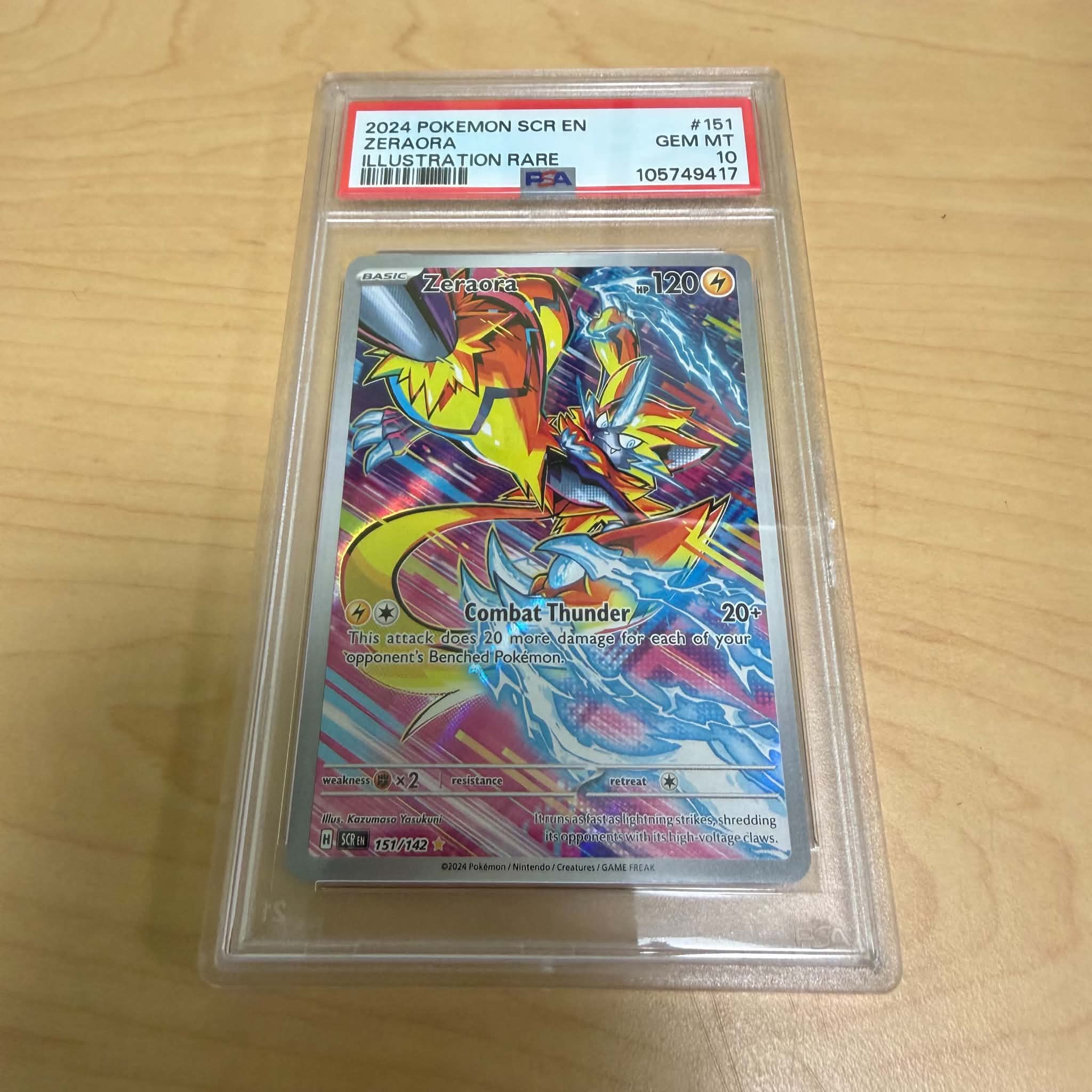 Zeraora (151/142) [Scarlet & Violet: Stellar Crown] PSA 10 (105749417) Graded Card